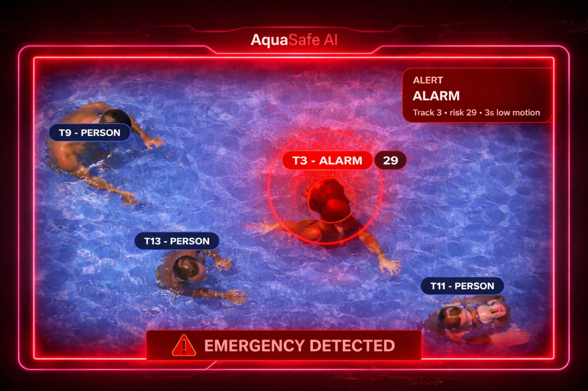 Κατάσταση συναγερμού AquaSafe AI